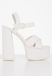 Content Chunky Platform High Heel - White