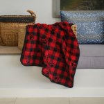 Finesse Pet Blanket - Gingham Prints Black cherry - 100 X 120 Cm