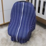 Car Seat Cover Ocean Air Balloon Herringbone