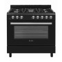 Elba Essential 90CM 5 Burner Gas Stove Gas Oven Black – 04/96CL828B