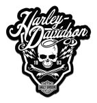 Harley-davidson 3.5 In. Embroidered Bolts N' Doodads Emblem Sew-on Patch - Black
