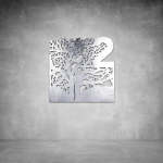 House Number D15 - 500 X 500 Matt Black No