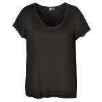 Raw Edge Basic Tee - Black Free