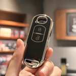 Car Key Case Cover Key Fob Cover For Mazda For CX-3 For CX-5 For CX-7 For CX-9 Speed For Miata For MX5 2 Buttons