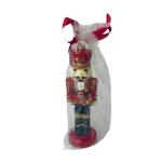Red Candle Wax Nutcracker 4.2X6.4X20.2CM
