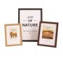 3 Piece Minimalist Wooden Photo Frame 6 8 Inch A4