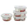 Lock & Lock Lnl Glass Storage 4PIECE Set