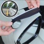 2PCS Car Blind Spot Mirror Rearview Mirror Rain Eyebrow Multifunctional 2-IN-1 Rain Covering For Rainy Days Expanding View Safet