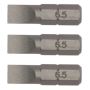 - 3PIECE 1/4INCH Hex Drive 1.2X6.5MM Flat Bit 25MM - FL2512A03