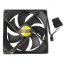 120MM Dual Molex Fan - Powerful Cooling For Your PC Case / 12V / Black