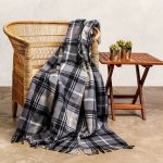 Top Check - Baxter Old Royal silver - 150 X 160 Cm