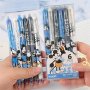 Disney Mickey Mouse Gel Ink Rollerball Pens By Ume - 6 Pack Erasable Quick-dry 0.5MM Black Ink - Lightweight Plastic Medium Point - Cute