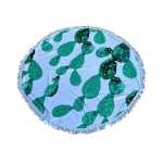 GREE N Cactuses Round Beach Towel