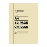 Jotter Book 72P A4 Unruled Pack Of 20