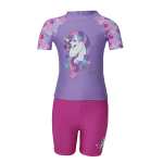Girls Unicorn Ss Rashvest Set