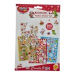 Festive Sticker Set 4 Sheets. Width: 16CM