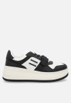 Tommy Hilfiger Retro Leather Basket Flatform - Black