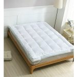 Double Soft Material Mattress Topper Fabric White 120X200CM