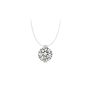 Agatha Silver Chain Necklace Diamond Design Pendant Necklace