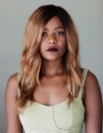 Wigs Carmela Golden Brown Human Hair Wig With Long Waves