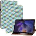 10.4 Inch Tablet Case With Rainbow Weave Leather And Built-in Holder