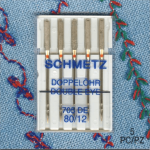 Schmetz Double Eye Needle -705DE 80 12 - Stitch And Go