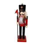 Nutcracker Pinewood 9X6X25CM - With Stick With Flag