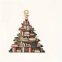 Vintage Book Lover's Acrylic Christmas Tree Ornament - Stackable Perfect For Decoration & Gifts Ideal For Backpacks Keychains Car Mirrors & Party Favors