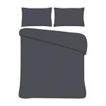 Plain Charcoal Single Duvet Cover
