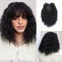 Chic Messy Bun Wig With Bangs For Women - 35.56CM Short Curly Synthetic Hairpiece Easy To Wear & Adds Volume Hair Accessories For Women