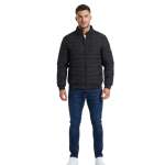 Soviet Mens Daxton Quilted Puffer Jacket In Black - Black 2XL