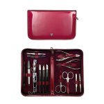 3 Swords Manicure Set Laquered Burgundy 5851 P G