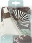Piping Bag Set Plastic Ruffle Icing Nozzle