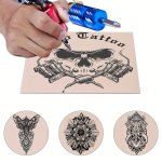 1PC Blank Tattoo Practice Skin Double Sides Microblading Practice Skin For Tattoo Eyebrow Lips Tattoo Kit Tattoo Supplies For Be