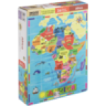 Wooden Africa Map Puzzle 36 Piece