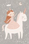 Unicorn Princess - Wall Art Print - A1