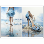 Tear Resistant Deco Print Ocean Waves