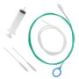 Xiqaler Auto Sunroof Drain Cleaning Tool Kit 118 Inch Professional Pipe Cleaning Brush With Syringe Hose Flexible Drain Brush Set For Vehicle Sunroo