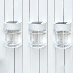 Doeslag Solar Fence Lights 8 Pack Deck Light Solar Powered Waterproof Solar Outdoor Lights Decorative For Garden Backyard Fence