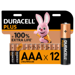 Duracell Plus AAA Batteries 12 Pack