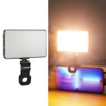 ST-120C Mobile Phone Tablet Clip Fill Light Selfie Live Camera Portable Camera Lighting Black