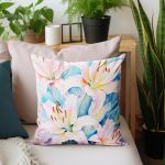 Abstract Pink Lillies Luxury Scatter