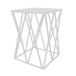 Tiffany Side Table - White Textured