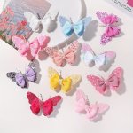 2PCS Cute Butterfly Hair Clip Hair Accessories For Girls