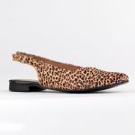 Leather Siri Slingback Pump - Cheetah Tan - 8
