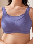 Women's Large Size Sports Bra Solid Color Loose Comfortable And Breathable Suitable For Sports And Daily Wear