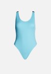 Calvin Klein Plus Scoop Back One Piece - Blue