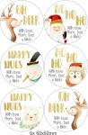 Personalised Christmas Gift Stickers - Oh Deer