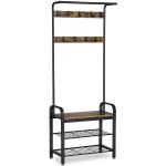 Lucerne Coat And Shoe Rack With Bench