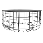 Grid Coffee Table - Sandpaper Black